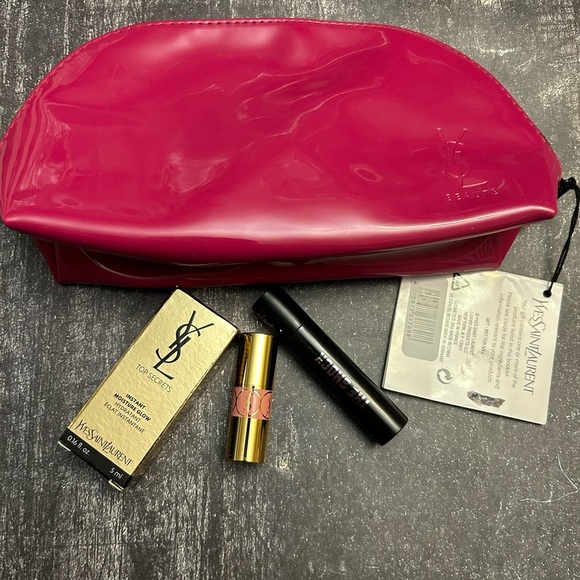 Yves Saint Laurent Bold Pink Make Up Case and make up - Picture 4 of 7